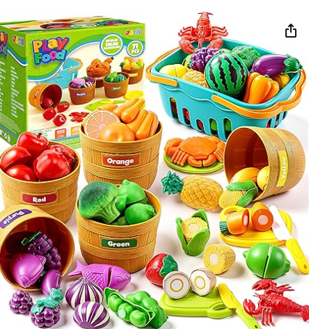 JOYIN Learning Toys Play Food Set