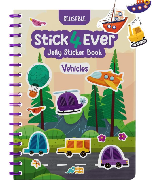 Stick4Ever Jelly Sticker Book for Kids