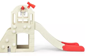 Costway 6-in-1 Large Slide with Basketball Hoop