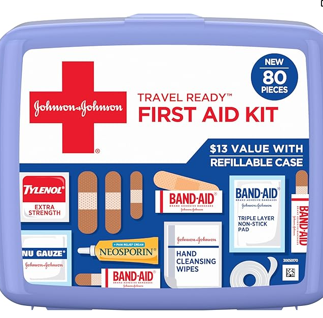 BAND-AID Travel Ready First Aid Kit