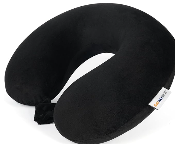 SAIREIDER Memory Foam Travel Pillow