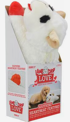 Lamb Chop Love Heartbeat Dog Plush Toy