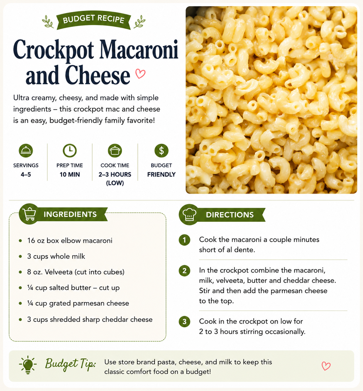 Crockpot Mac & Cheese