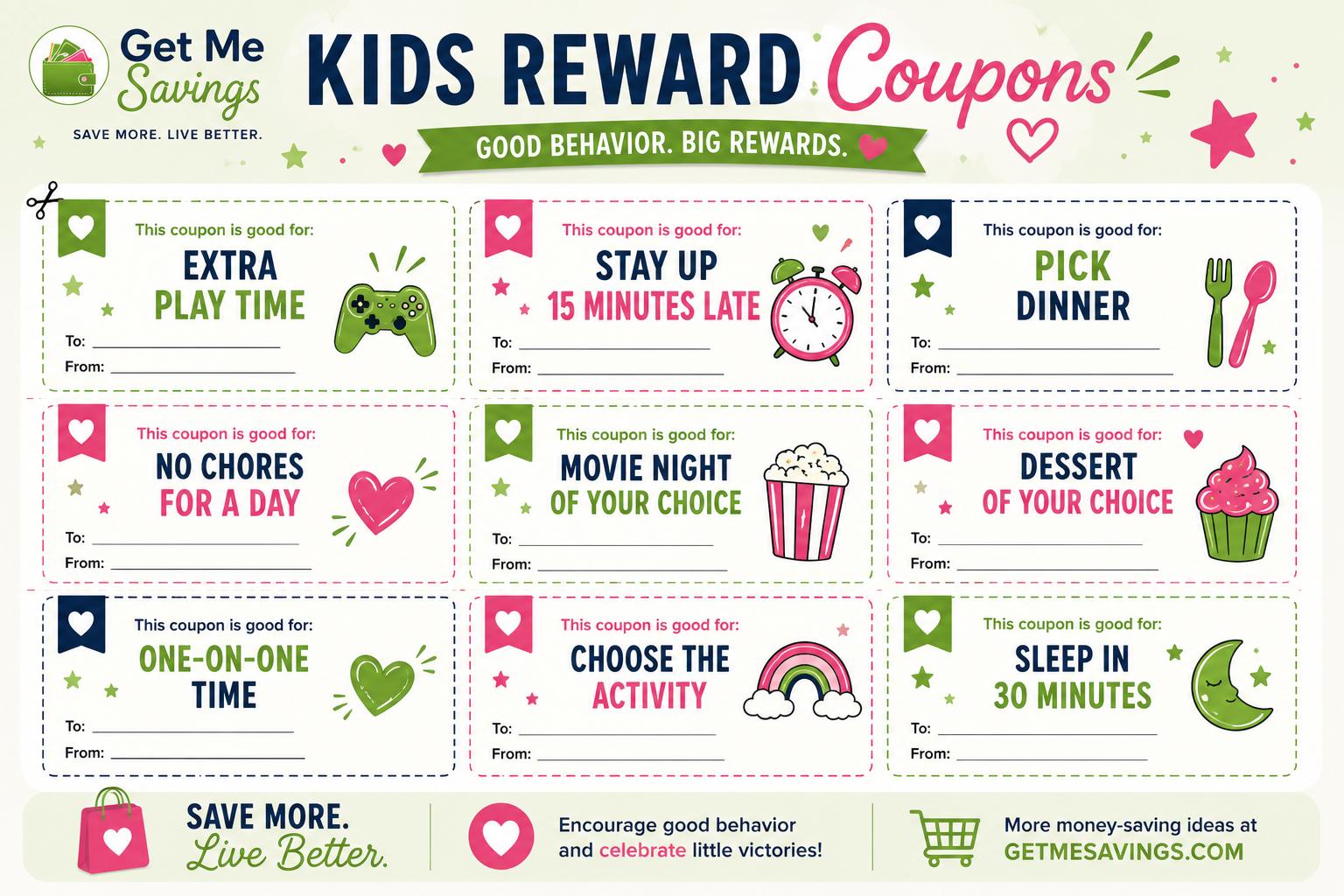 Kids Reward Coupons