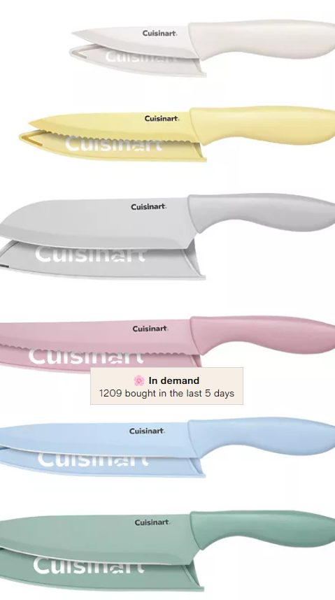 Cuisinart Ceramic Coated 12-Piece Knife Set