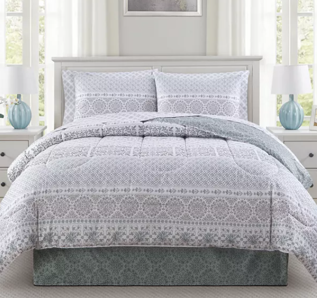 Westport Home Ellis Reversible 8 Piece Comforter Set